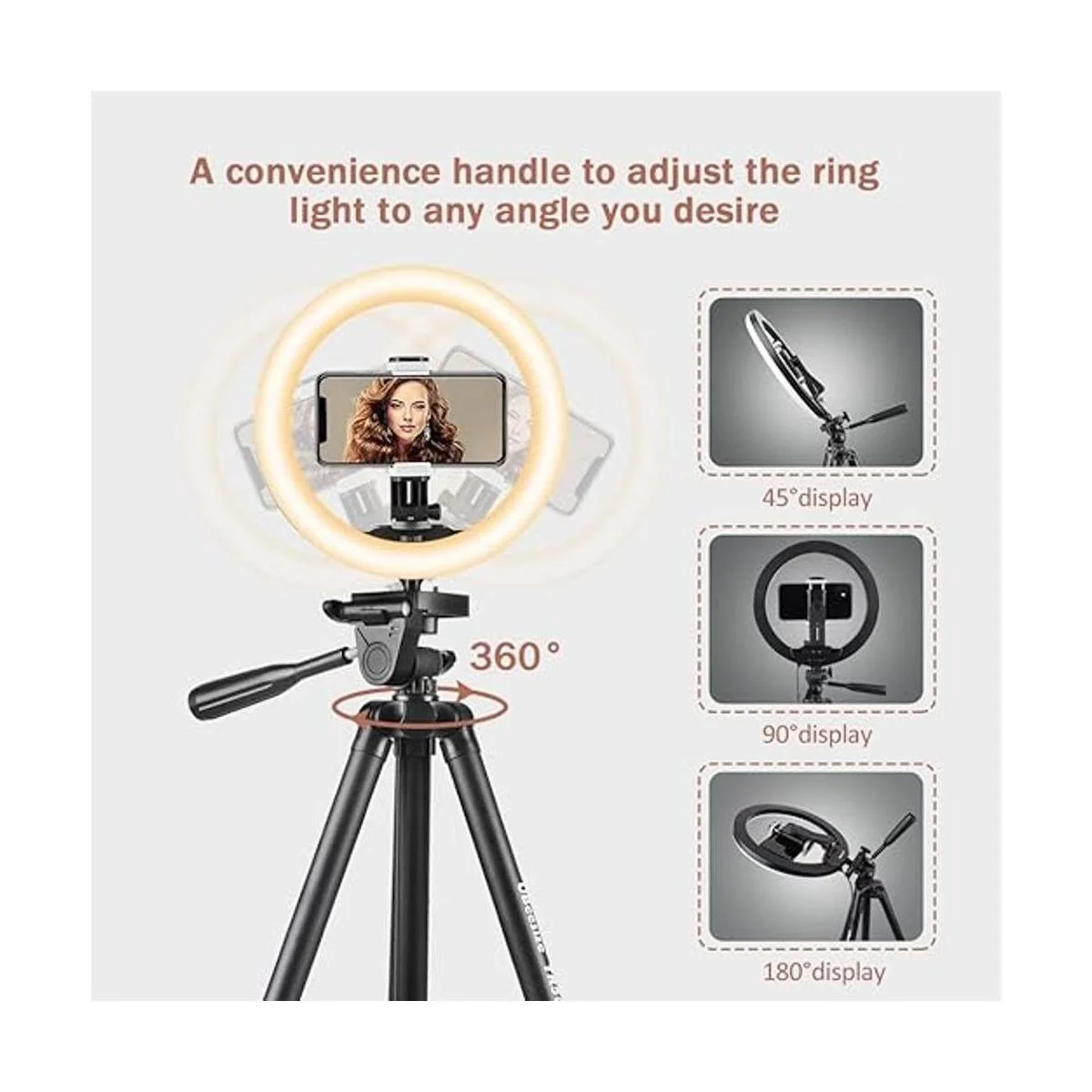 UBeesize Luz en forma de anillo para selfies de 10 de_4