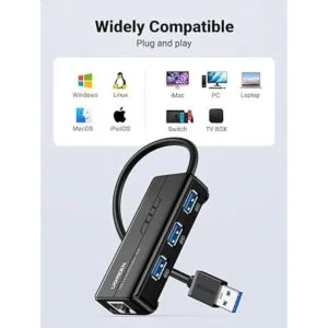 UGREEN Adaptador Ethernet USB 3.0 Hub 10 100 1000 Gigabit_4