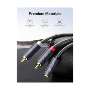 UGREEN Cable de 0.138 in hembra a 2 RCA macho chapado en_6