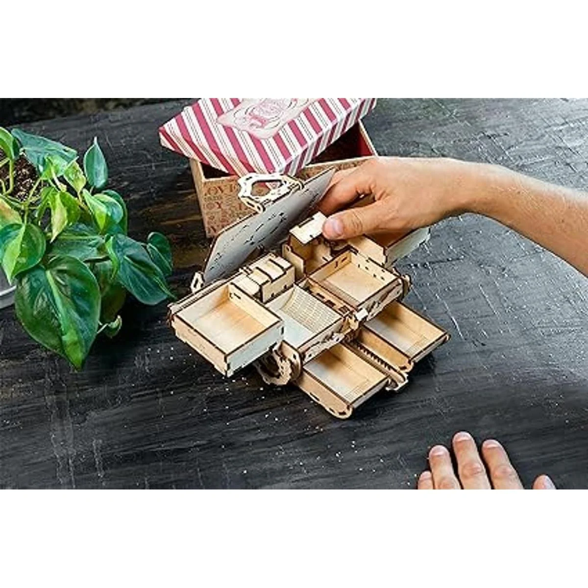 UGEARS Caja de rompecabezas de madera 3D rompecabezas 3D_5