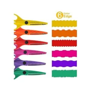 UCEC Tijeras decorativas para manualidades paquete de 6