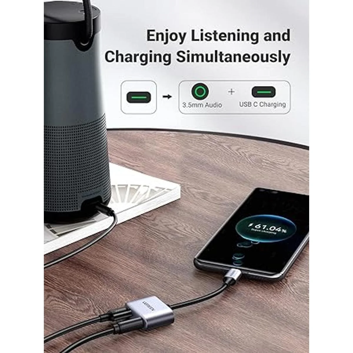 UGREEN Adaptador USB C a auriculares de 0.138 in y_2