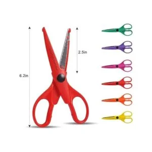 UCEC Tijeras decorativas para manualidades paquete de 6