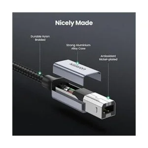 UGREEN Cable de impresora USB B a USB C de 10 pies cable_5