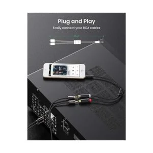 UGREEN Cable de audio estéreo chapado en oro en Y de 0.138_5