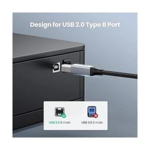 UGREEN Cable de impresora USB B a USB C de 10 pies cable_3