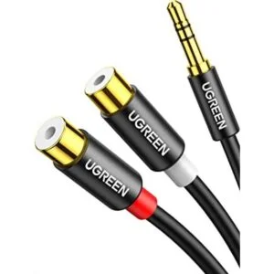 UGREEN Cable RCA a auxiliar de 0.138 in macho a 2RCA_1