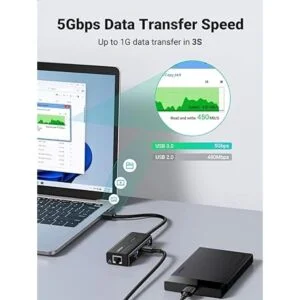 UGREEN Adaptador Ethernet USB 3.0 Hub 10 100 1000 Gigabit_5