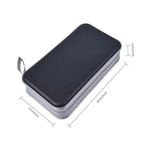UENTIP Funda para CD de 96 capacidades portátil DVD de_4