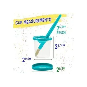 U.S. Art Supply 10 piezas de vasos de pintura antiderrame_3