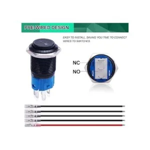 Twidec16MM Raised Speaker Horn Momentary Push Button_6