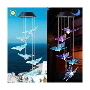 Tvoip Lámpara LED de energía solar que cambia de color