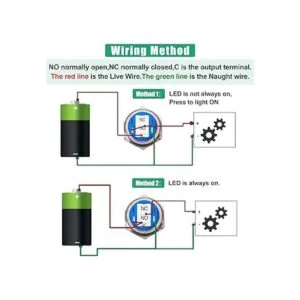 Twidec16MM Raised Speaker Horn Momentary Push Button_2