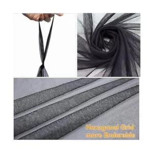 Twinkle Star Cortinas de cama de 4 esquinas con dosel_3