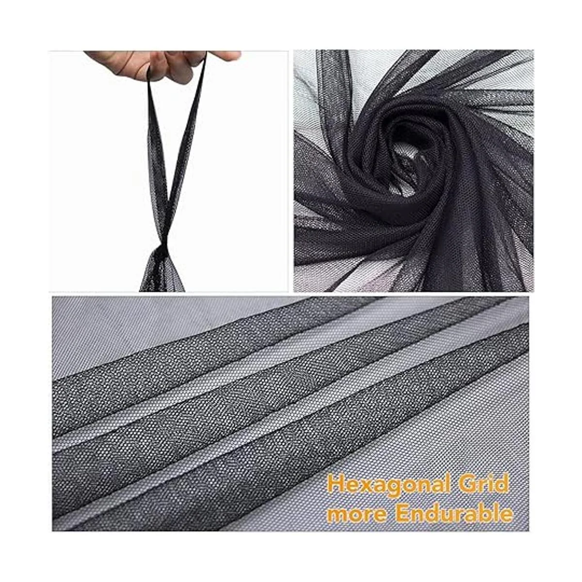 Twinkle Star Cortinas de cama de 4 esquinas con dosel_3