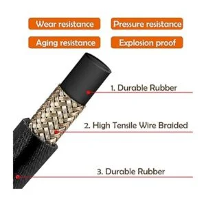 Twinkle Star Manguera de lavado a presión de 50 pies con_4