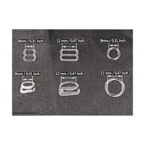 Tupalizy 240 ganchos transparentes para coser bikini_2