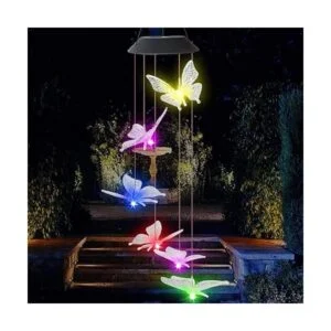 Tvoip Lámpara LED de energía solar que cambia de color