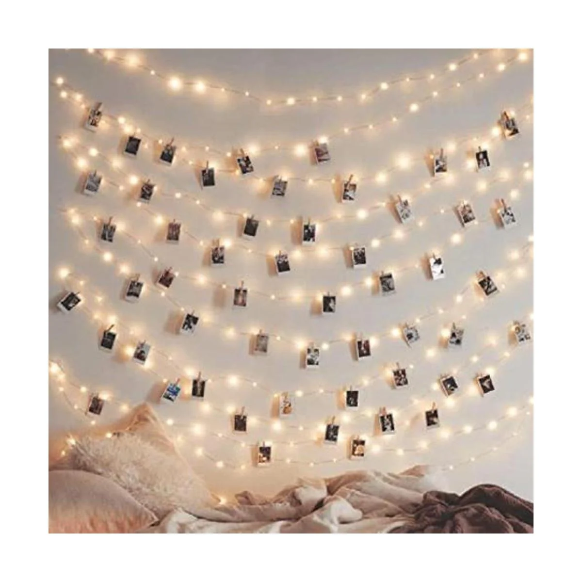 Twinkle Star 200 luces LED de cobre de 66 pies cadena de_1