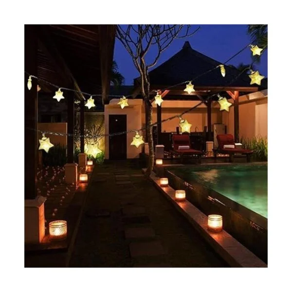 Twinkle Star Guirnalda de 100 luces LED con forma de_3