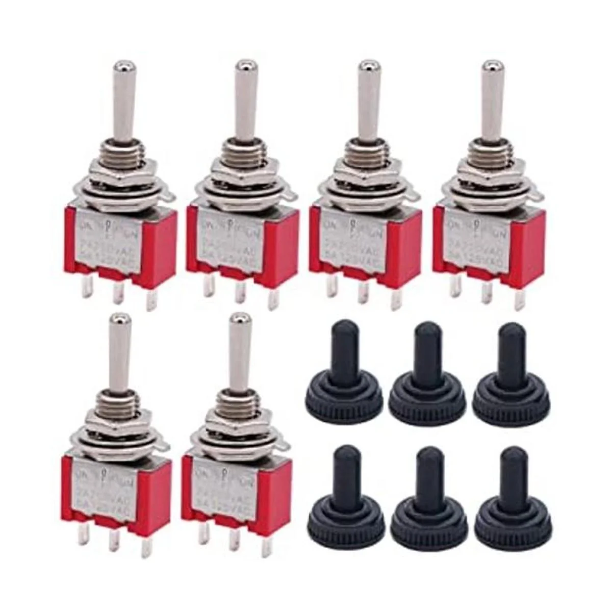 Twidec 6 piezas mini interruptor de palanca momentáneo_1