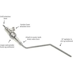 Turbo Tank Cleaner Calentador de agua herramienta de_2
