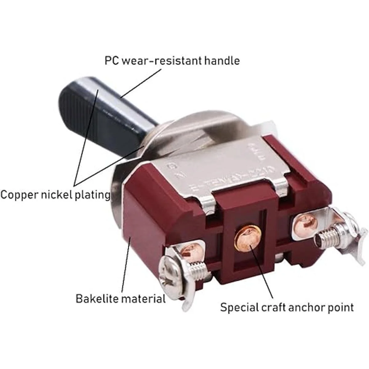 TwidecHeavy Duty Rocker Interruptor de palanca 20 A 125 V_5