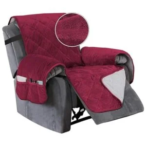 Turquoize Fundas reclinables de terciopelo para sillas