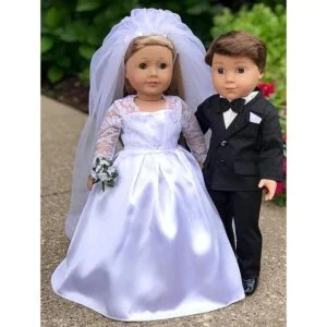 Tuxedo Juego de 5 piezas de tuxedo Ropa para muñeca_4