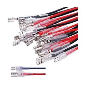 Twidec 20 terminales de engarzado de pala hembra de 0.189_1