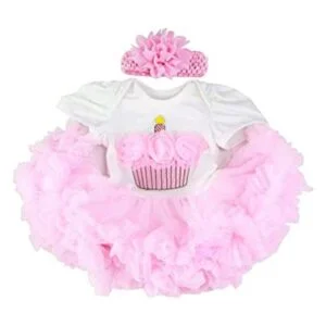Tutu Pink Crown Reborn Ropa de muñecas para bebé de 20 a_1