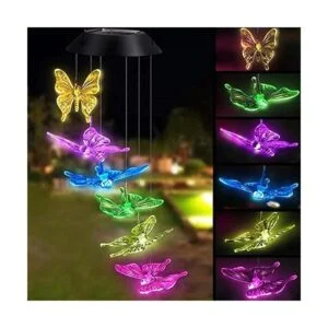 Tvoip Lámpara LED de energía solar que cambia de color