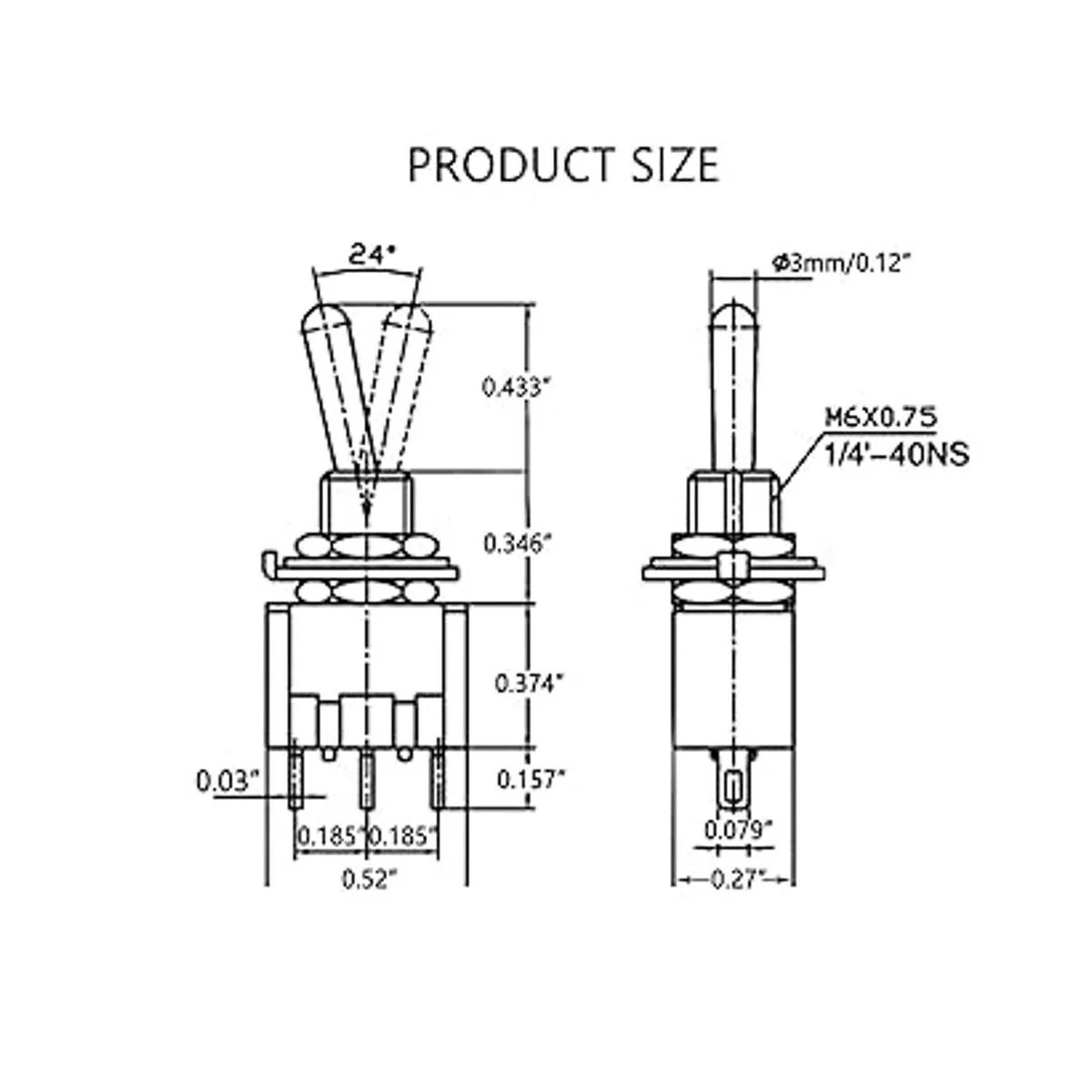 Twidec 6 piezas mini interruptor de palanca momentáneo_4