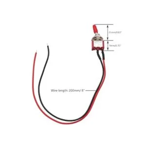 Twidec Mini interruptor de palanca SPST 2 posiciones 2_3