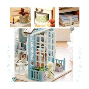 TuKIIE Kit de casa de muñecas en miniatura accesorios de