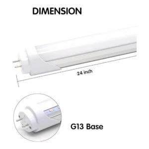 Tubo de luz LED T8 T10 T12 de 2 pies repuesto LED de 8 W_3