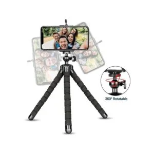 Trípode de teléfono trípode flexible portátil ajustable_2