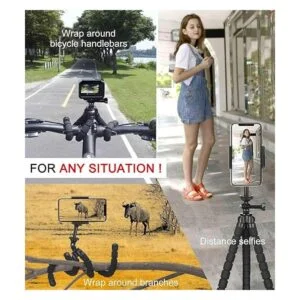 Trípode para teléfono trípode flexible ajuste de ángulo_4