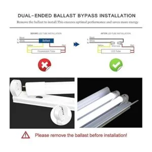 Tubo de luz LED de 2 pies bombilla LED T8 T10 tipo B_3