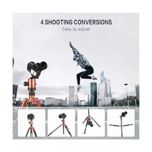 Trípode monopié portátil de aluminio profesional ZOMEi_2