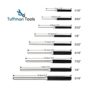 TuffMan Tools juego de 9 piezas punzones de pasador_2