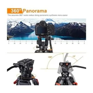 Trípode de video profesional resistente de aluminio de 72_2