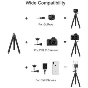 Trípode para teléfono trípode flexible ajuste de ángulo_6