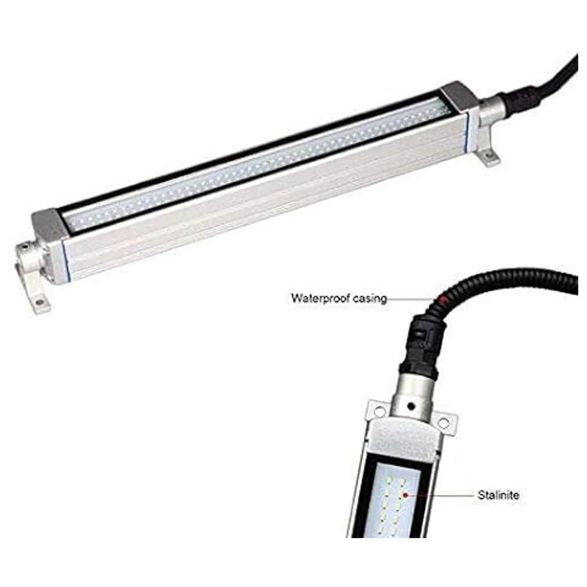 Tubo de luz LED industrial de máquina 12 W 24 V IP68_4