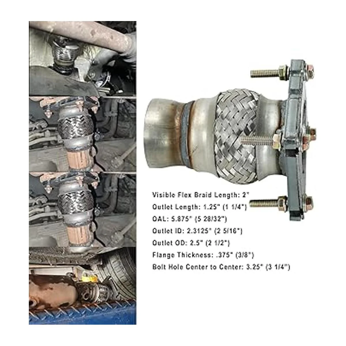 Tubo de reparación de escape de acoplamiento flexible_2
