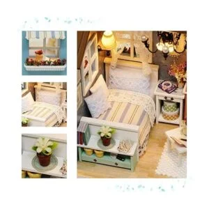 TuKIIE Kit de casa de muñecas en miniatura accesorios de