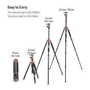 Trípode monopié portátil de aluminio profesional ZOMEi_5