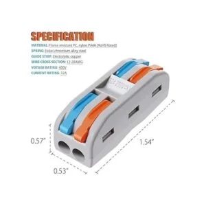 Tuercas de conectores de alambre 25 piezas 2 conectores