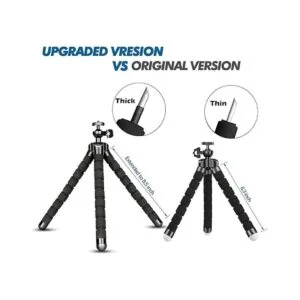 Trípode de teléfono trípode flexible portátil ajustable_4