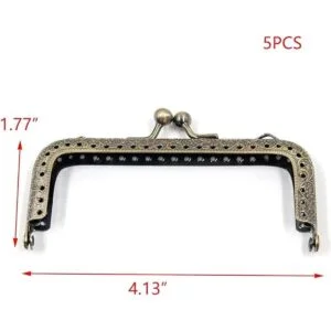 Tulead Marco de monedero con cierre de beso 5 unidades_2